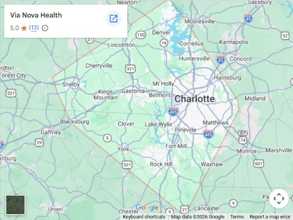 Directions to Via Nova Health, Functional Medicine Clinic in Rock Hill, SC